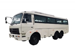 Dongfeng 50 seats Luxury AC Coach Bus 6X6 All Wheel Drive Offroad Coaster Bus